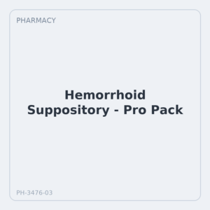 Hemorrhoid Suppository - Pro Pack