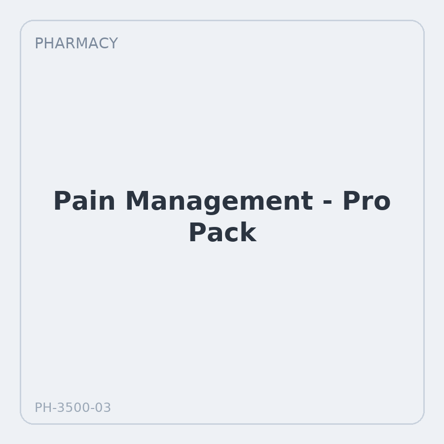 Pain Management - Pro Pack