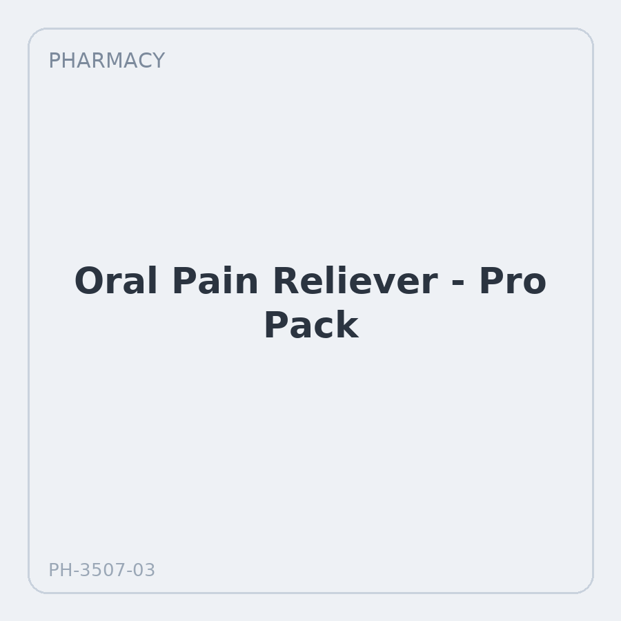 Oral Pain Reliever - Pro Pack