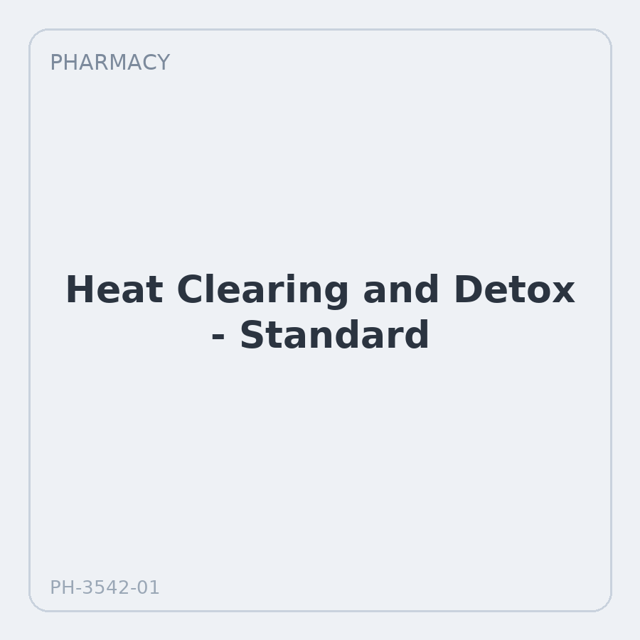 Heat Clearing and Detox - Standard