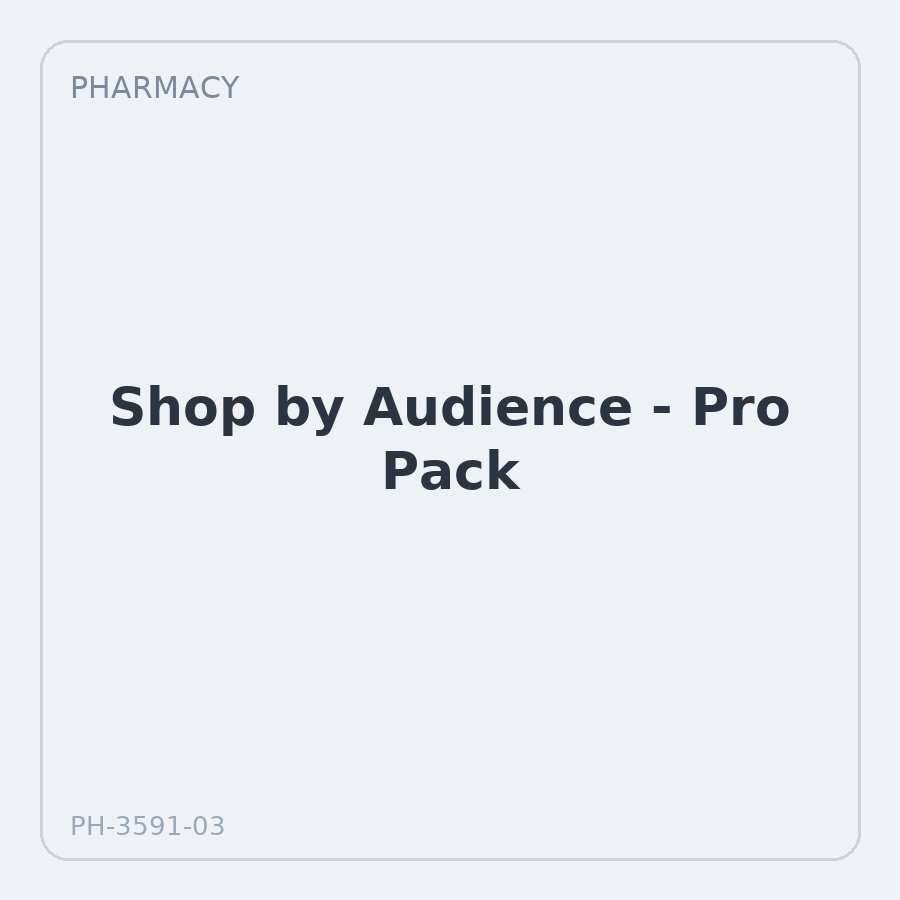 Shop by Audience - Pro Pack