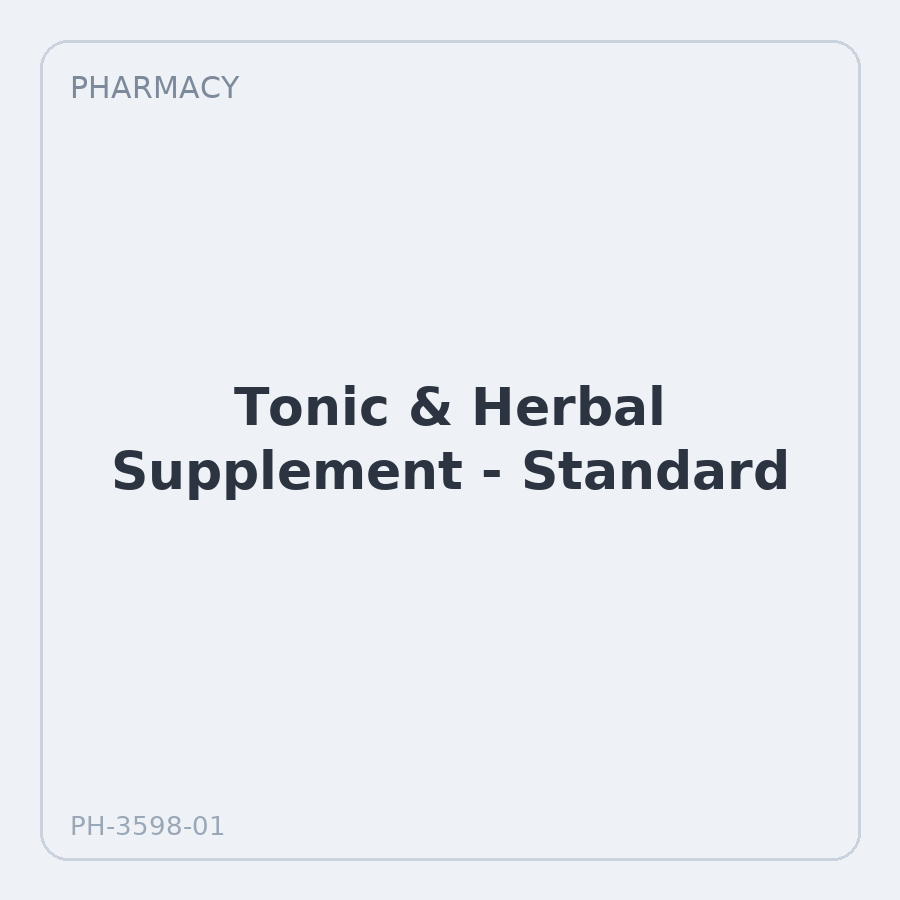 Tonic & Herbal Supplement - Standard