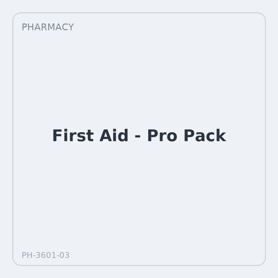First Aid - Pro Pack