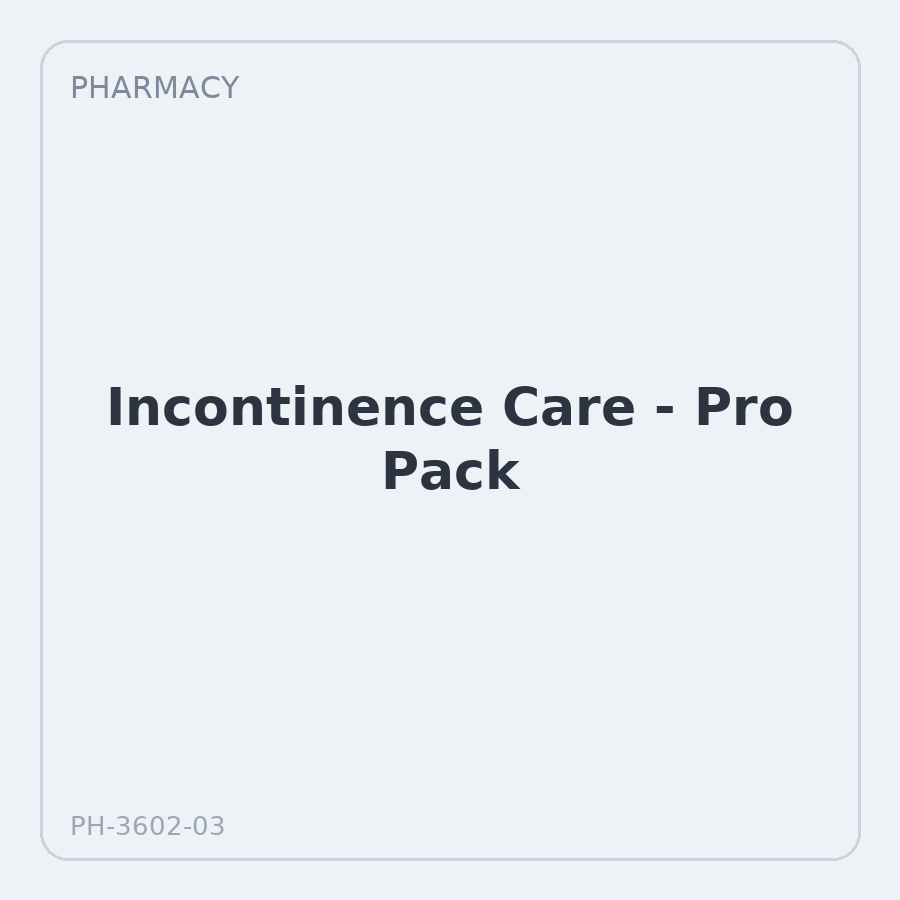 Incontinence Care - Pro Pack