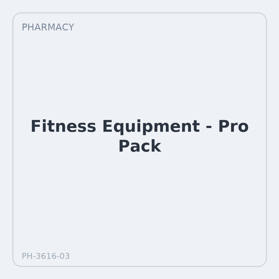 Fitness Equipment - Pro Pack
