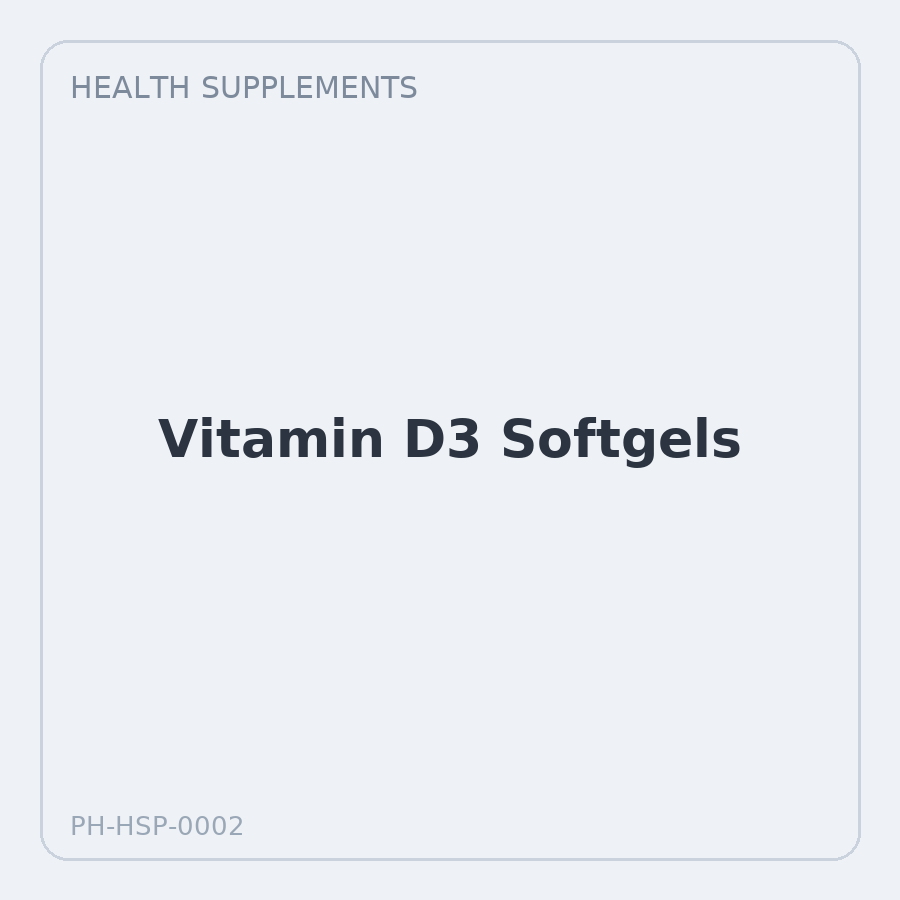 Vitamin D3 Softgels